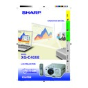 Sharp XG-C40XE (serv.man17) User Guide / Operation Manual