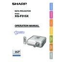 Sharp XG-F315X (serv.man12) User Guide / Operation Manual