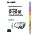 Sharp XG-MB55X (serv.man2) User Guide / Operation Manual