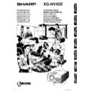 Sharp XG-NV4SE (serv.man18) User Guide / Operation Manual