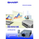 Sharp XG-NV51XE (serv.man48) User Guide / Operation Manual