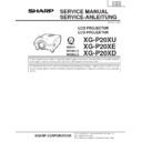 Sharp XG-P20XE (serv.man4) Service Manual