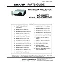 Sharp XG-PH70X (serv.man9) Parts Guide