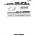 Sharp XG-XV2E (serv.man2) Service Manual