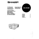 Sharp XG-XV2E (serv.man6) User Guide / Operation Manual