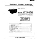 Sharp XV-100ZM Service Manual