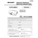 Sharp XV-Z12000 (serv.man2) Service Manual