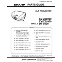 Sharp XV-Z21000 (serv.man10) Parts Guide