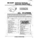 Sharp XV-ZW60E Service Manual