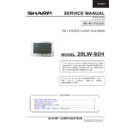Sharp 28LW-92H Service Manual
