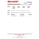 Sharp 32HW-54H Technical Bulletin