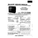 Sharp CV-2133H (serv.man2) Service Manual