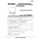 Sharp LC-15C2EA Service Manual