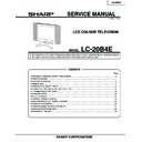 Sharp LC-20B4E (serv.man15) Service Manual