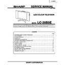 Sharp LC-20B5E Service Manual