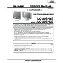 Sharp LC-20SH1EB Service Manual