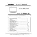 Sharp LC-26AD5E Service Manual