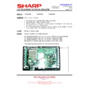 Sharp LC-26GA6E (serv.man13) Technical Bulletin