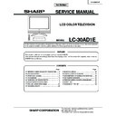 Sharp LC-30AD1E Service Manual