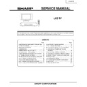 Sharp LC-30HV2E Service Manual