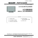 Sharp LC-32B20E (serv.man2) Parts Guide