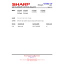 Sharp LC-32BT8EA (serv.man10) Technical Bulletin