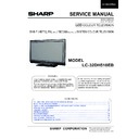 Sharp LC-32DH510EB Service Manual