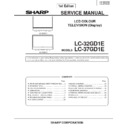 Sharp LC-32GD1E Service Manual