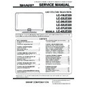 Sharp LC-32LE320E Service Manual