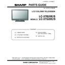 Sharp LC-37B20E (serv.man8) Parts Guide