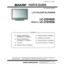 Sharp LC-37DH66E Parts Guide