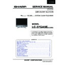 Sharp LC-37GA5E Service Manual