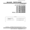 Sharp LC-40LE820E (serv.man15) Parts Guide