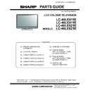 Sharp LC-40LE821E (serv.man13) Parts Guide