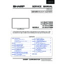 Sharp LC-42LE771K Service Manual