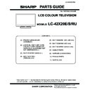 Sharp LC-42X20E (serv.man9) Parts Guide