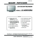 Sharp LC-42XD1E (serv.man10) Parts Guide
