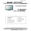 Sharp LC-46DH66 (serv.man9) Parts Guide