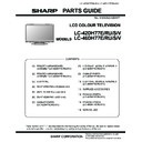 Sharp LC-46DH77E (serv.man9) Parts Guide