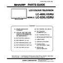 Sharp LC-46XL1E (serv.man9) Parts Guide