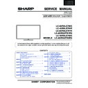 Sharp LC-50LE761K Service Manual