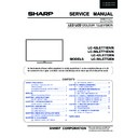Sharp LC-50LE771E Service Manual