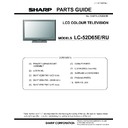 Sharp LC-52D65E (serv.man9) Parts Guide