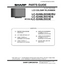 Sharp LC-52LE831E (serv.man12) Parts Guide