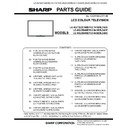 Sharp LC-60LE741E (serv.man13) Parts Guide