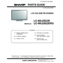 Sharp LC-60LE822E (serv.man17) Parts Guide