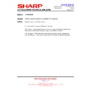 Sharp LC-60LE925E (serv.man27) Technical Bulletin