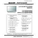 Sharp LC-65XS1E (serv.man9) Parts Guide