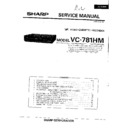 Sharp VC-781 Service Manual