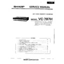 Sharp VC-787 Service Manual